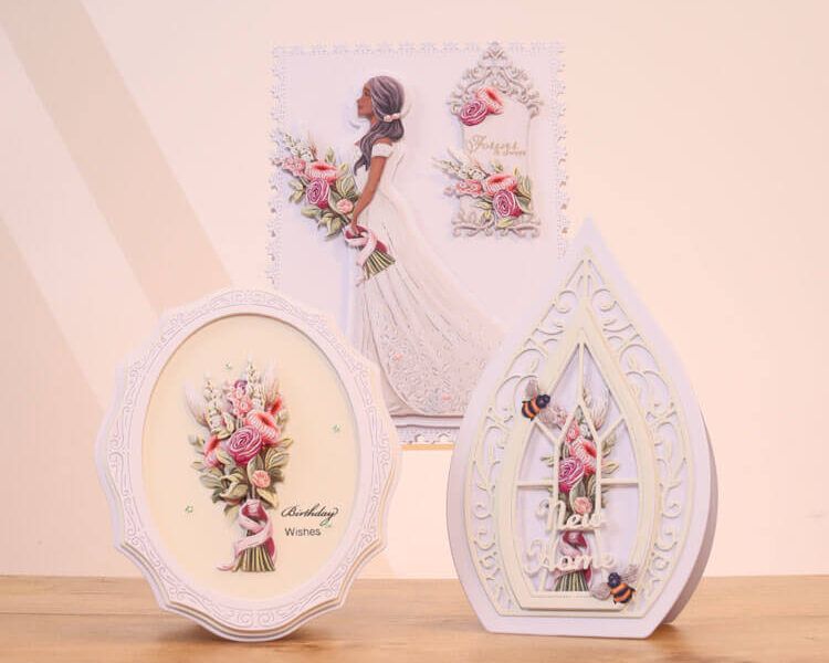 Cards made using the Dainty & Delightful Die Set