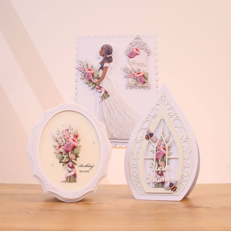 Cards made using the Dainty & Delightful Die Set