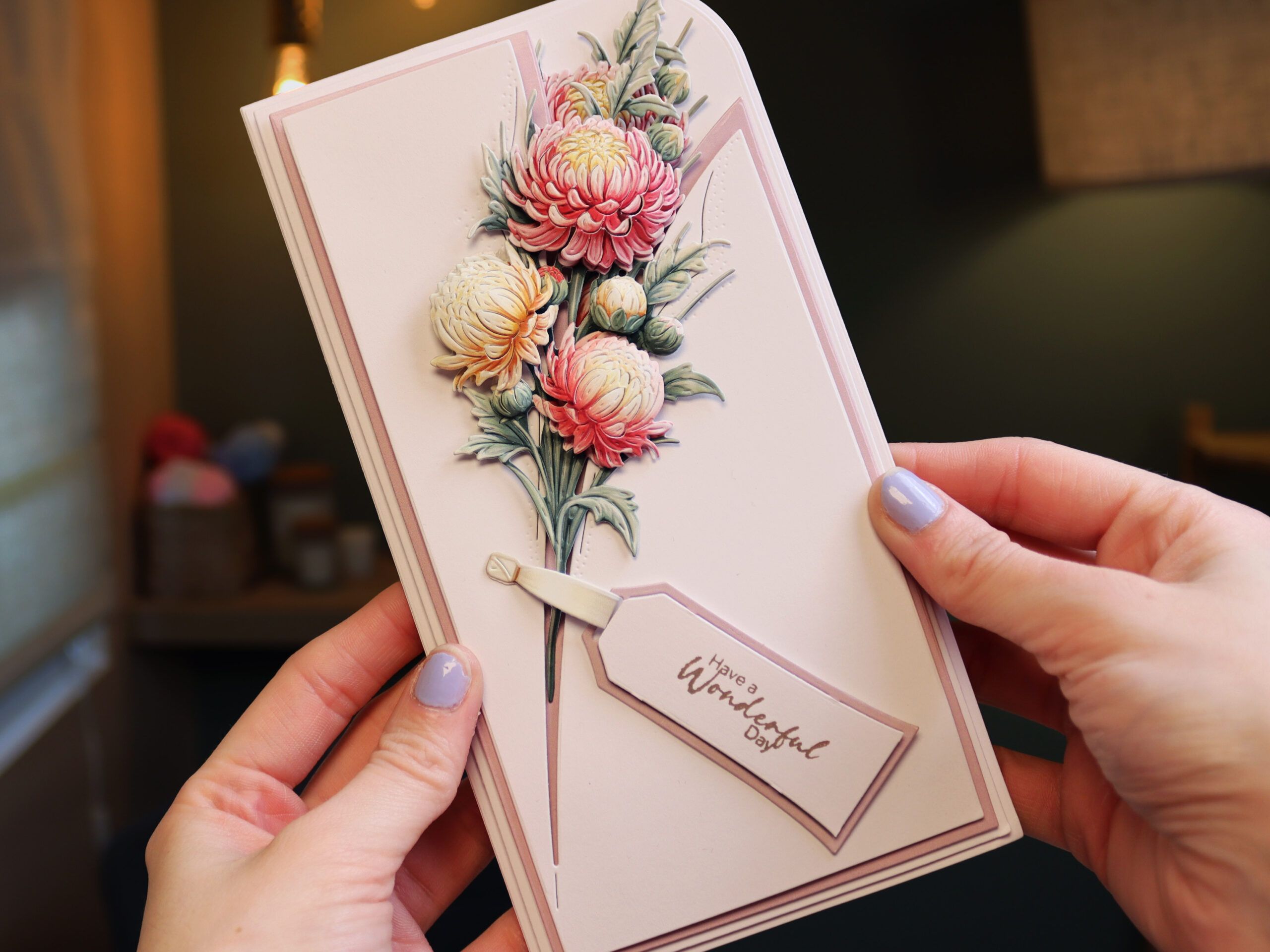 Card made using die cut artwork