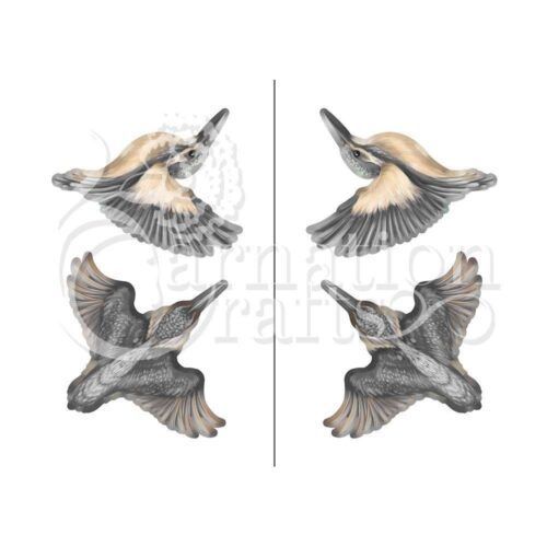Carnation Crafts Flighted Kingfishers Vignette Downloads - Vignette 5