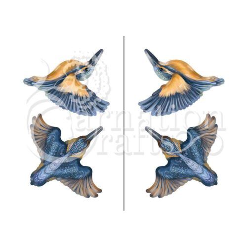 Carnation Crafts Flighted Kingfishers Vignette Downloads - Vignette 1