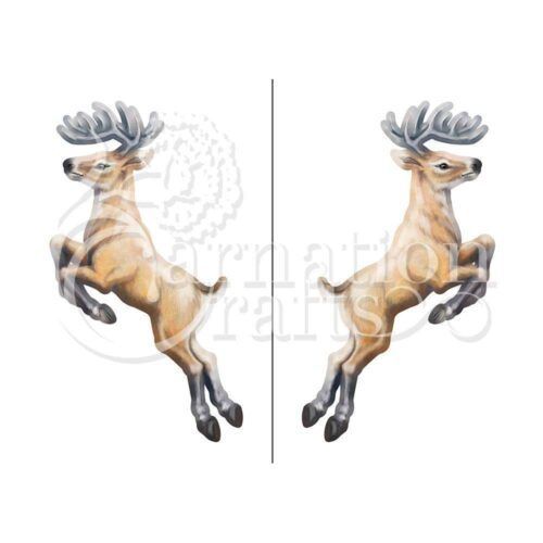 Carnation Crafts Vaulting Deer Vignette Downloads - Vignette 1