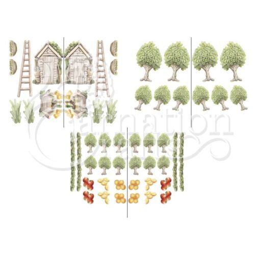 Carnation Crafts Around The Orchard Vignette Downloads - Vignette 1