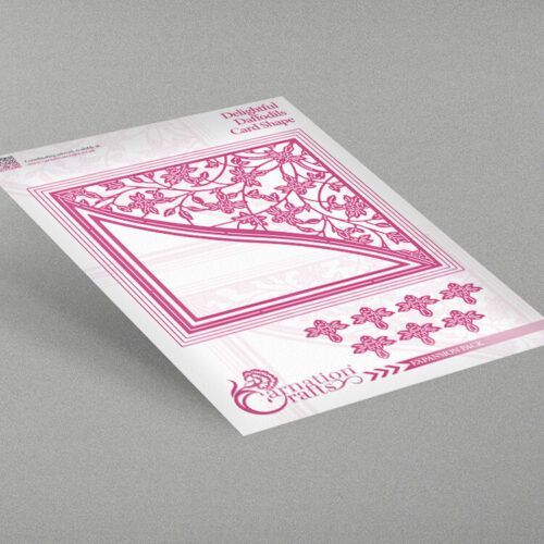 delightful daffodils card shape product image