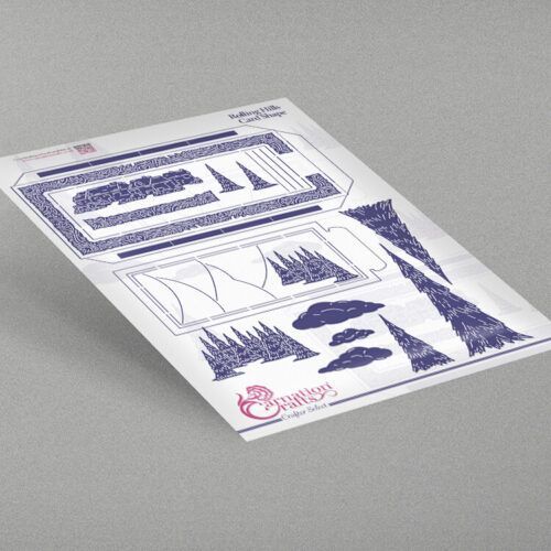 rolling hills card shape product image