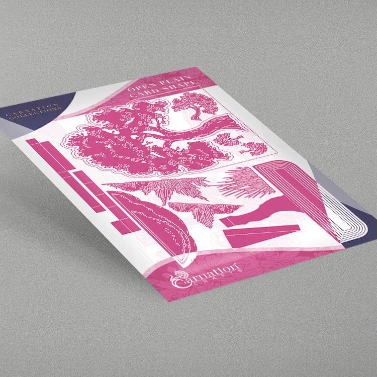 Open Plain Card Shape Die Set