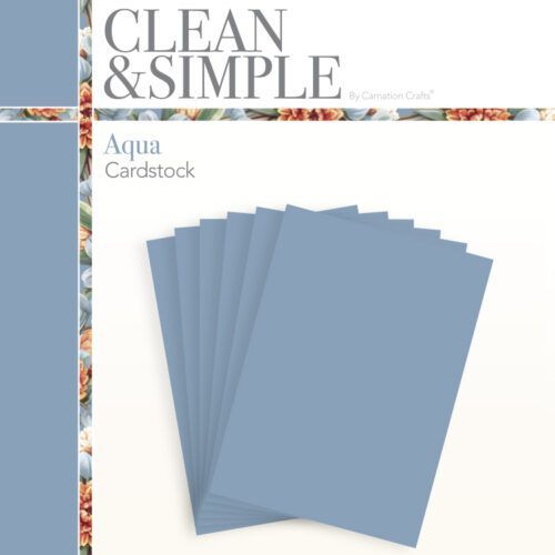 Clean & Simple Aqua Cardstock