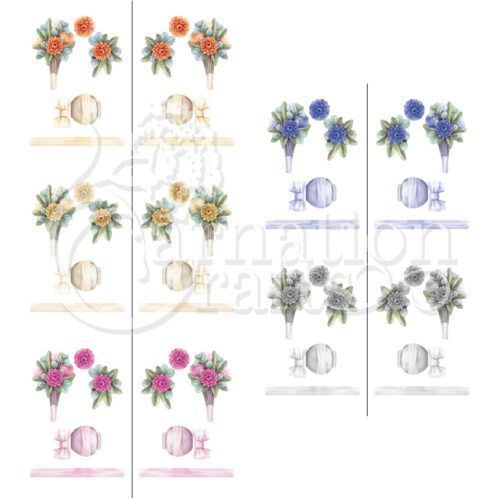Clean & Simple Divine Dahlias Vignette Downloads