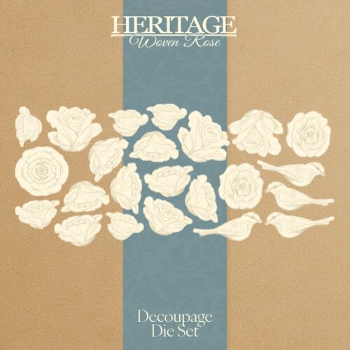 Heritage Woven Rose Decoupage Die Set