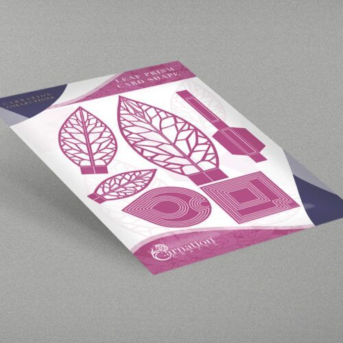 Carnation Crafts Leaf Prism Card Shape Die Set