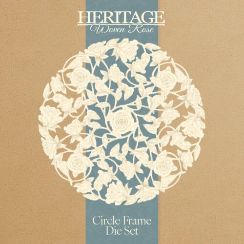 Heritage Woven Rose Circle Frame Die Set