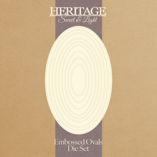 Heritage Sweet & Light Embossed Ovals Die Set