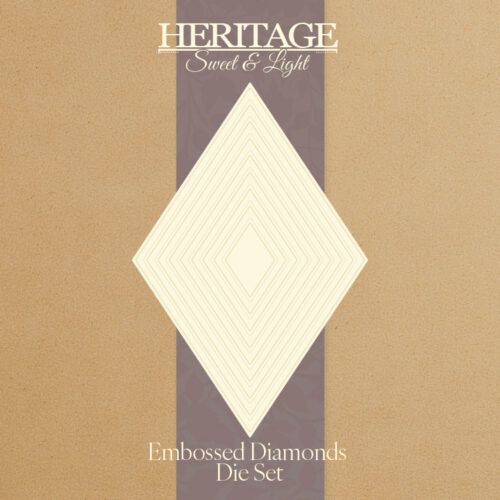 Heritage Sweet & Light Embossed Diamonds Die Set