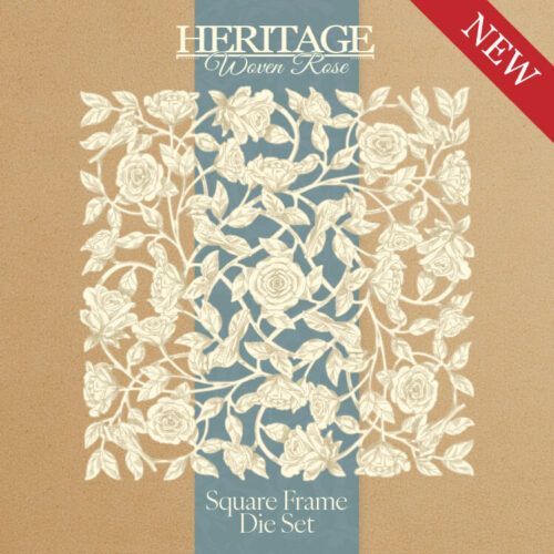 Heritage Woven Rose Square Frame Die Set