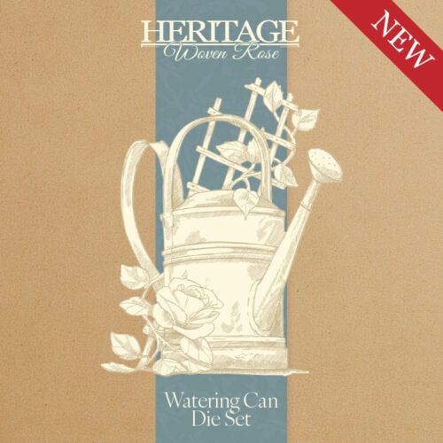 Heritage Woven Rose Watering Can Die Set