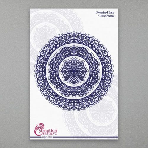 Carnation Crafts Oversized Lace Circle Frame Die Set