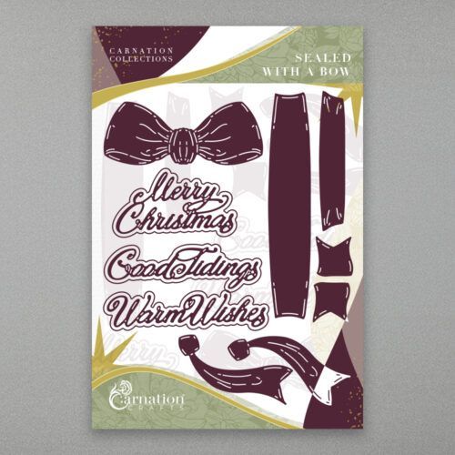 Carnation Crafts Sealed With A Bow Die Set