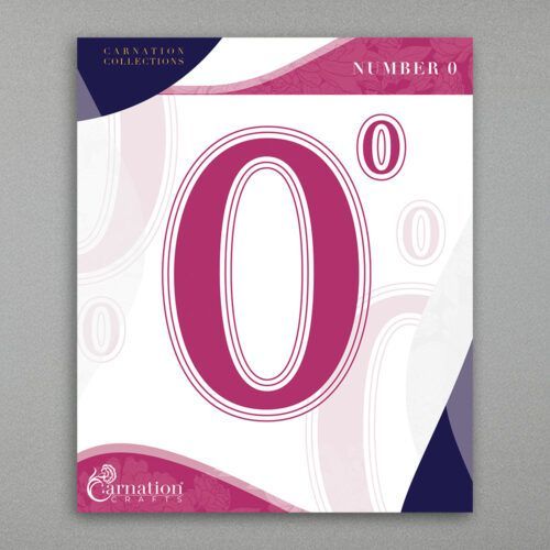 Carnation Crafts Number 0 Die Set