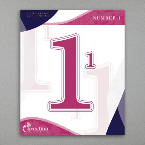 Carnation Crafts Number 1 Die Set