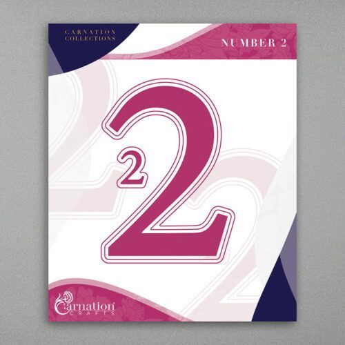 Carnation Crafts Number 2 Die Set