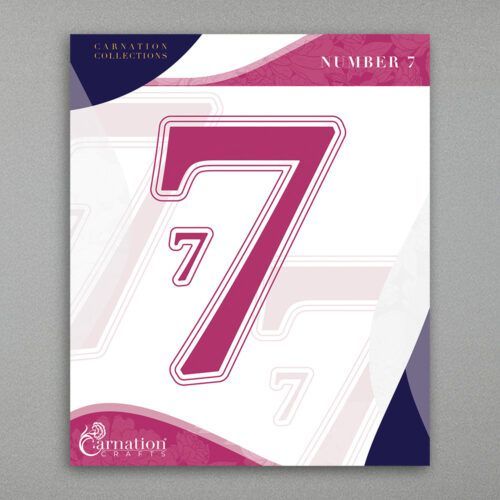 Carnation Crafts Number 7 Die Set