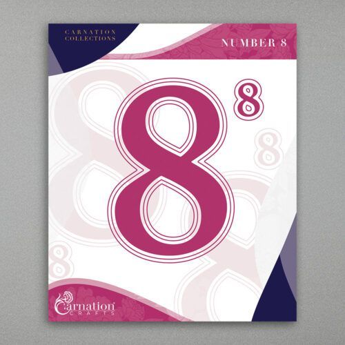 Carnation Crafts Number 8 Die Set