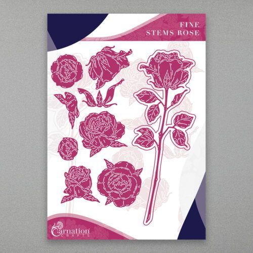 Carnation Crafts Fine Stems Rose Die Set