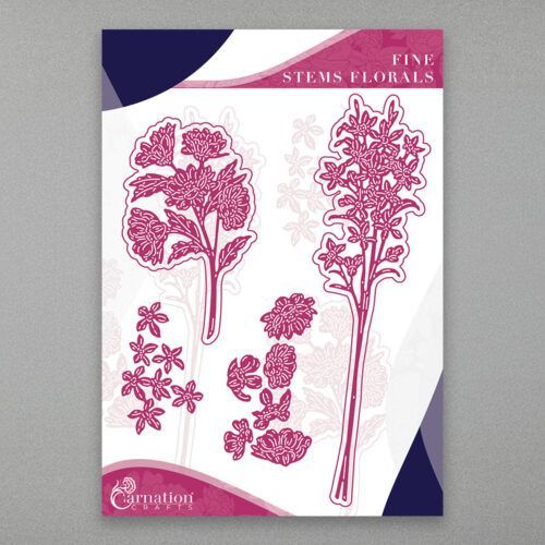 Carnation Crafts Fine Stems Florals Die Set