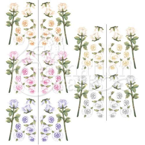 Carnation Crafts Fine Stems Rose Vignette Downloads