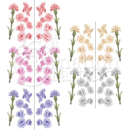 Carnation Crafts Fine Stems Carnation Vignette Downloads