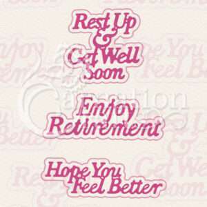 Take It Easy Sentiments Die Set