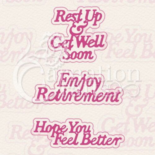 Take It Easy Sentiments Die Set