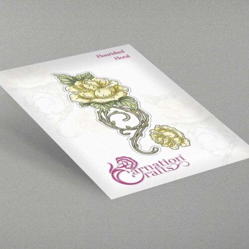 Carnation Crafts Flourished Floral Die Set