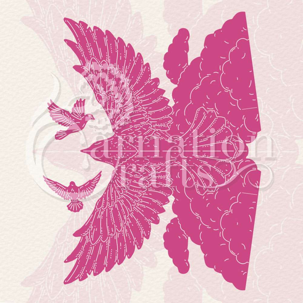 Soaring Dove 3D card Shape Die Set