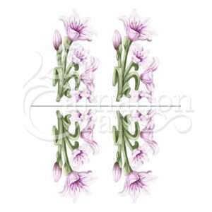 Lilies & Pansies Craft UK Die Cut Toppers Line 2072