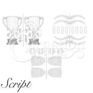 Trophy Card Shape Vignette 5 Download (Script Font)