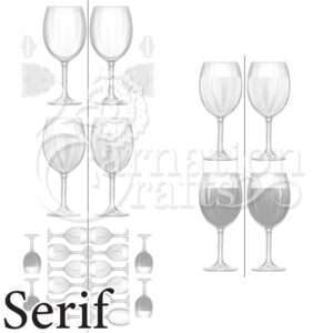 Just A Glass Vignette 5 Download (Serif Font)