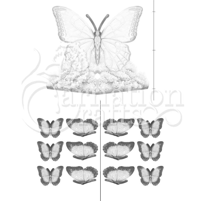 Butterfly 3D Card Shape Vignette 5 Download