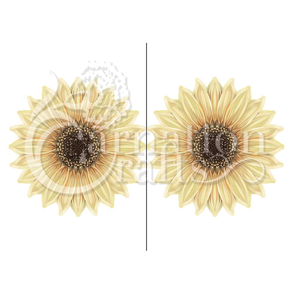 Sunflower Card Shape Vignette 1 Download