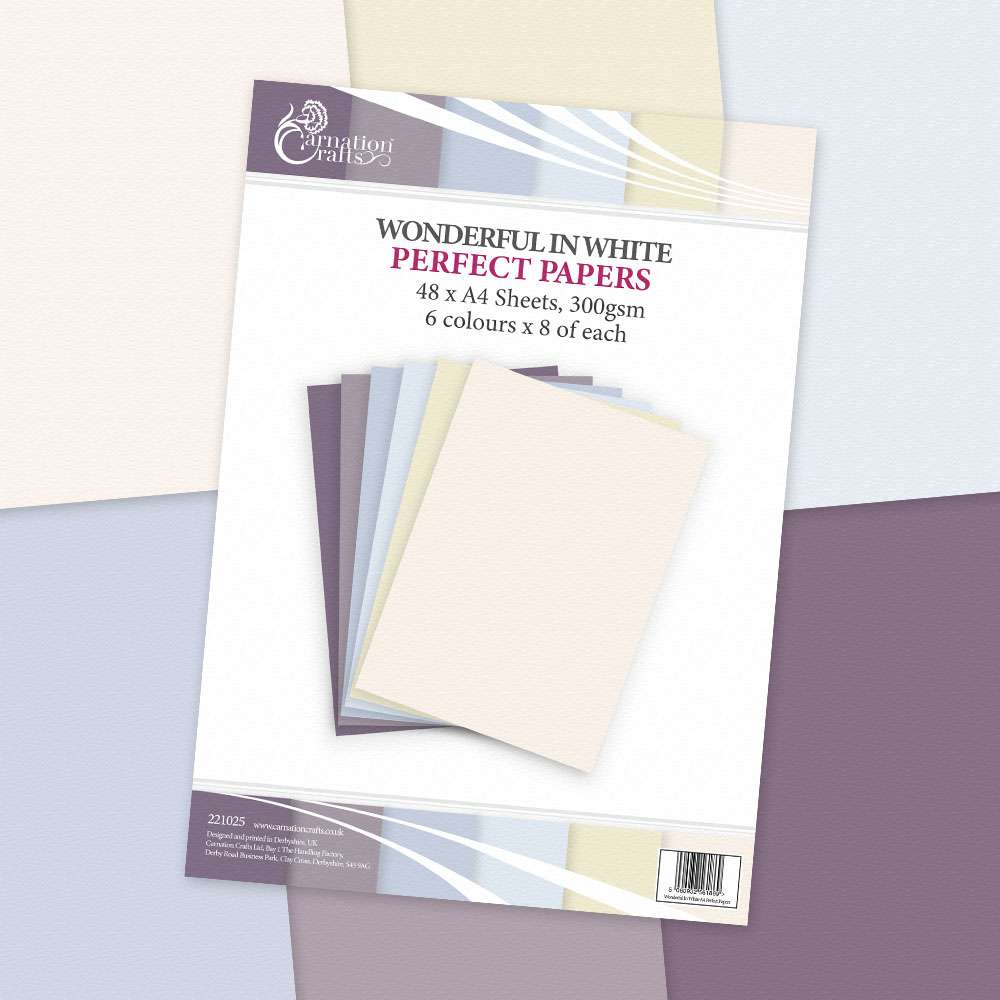 Carnation Crafts Wonderful In White Perfect Papers – Carnation Crafts