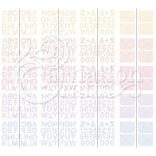 Carnation Crafts Name In Lights Collection Complete Colourway Download