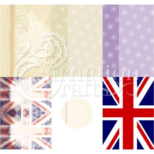 Carnation Crafts Coronation Backing Papers Download