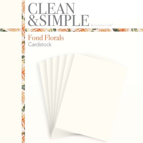 Clean & Simple Fond Florals Cardstock