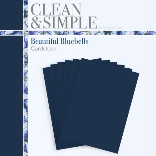 Clean & Simple Beautiful Bluebells Cardstock