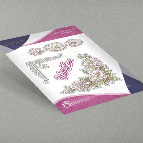 Carnation Crafts Garden Rose Corner Die Set