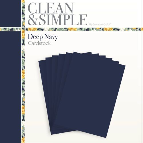 clean & simple a4 deep navy blue card stock