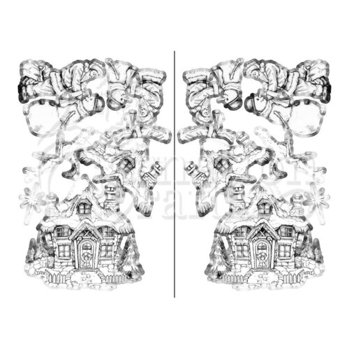 Carnation Crafts Christmas Cottage Vignette Downloads - Vignette 2