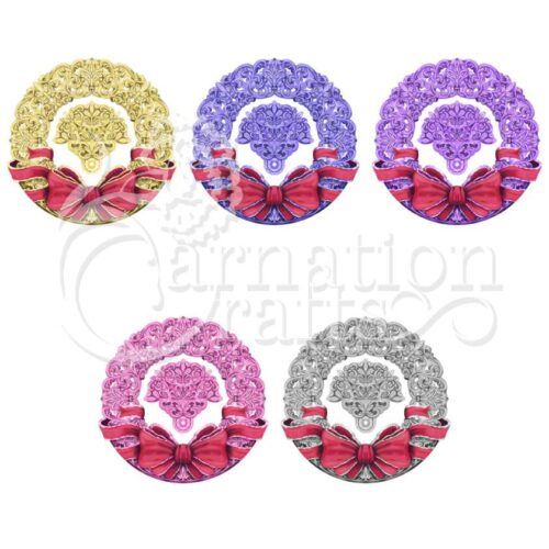 Carnation Crafts Christmas Wreath Card Shape Vignette Downloads