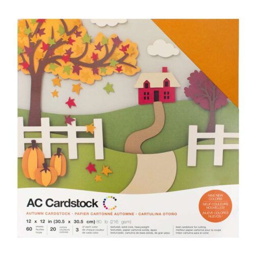 american crafts autumn colourful card stock