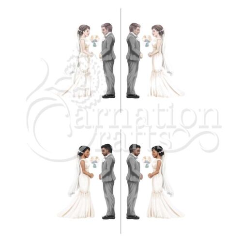 Carnation Crafts Happy Couple Vignette Downloads - Vignette 5